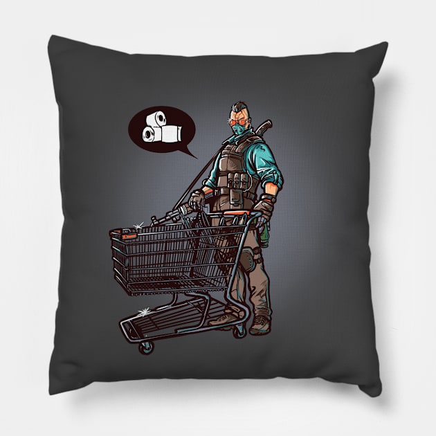 Shopping Frenzy Pillow by AndreusD