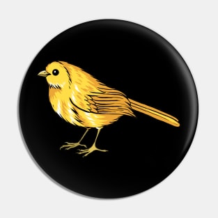 Yellow Bird Pin