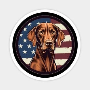 Vizsla 4th of July Magnet