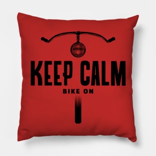 Keep calm bike on Pillow