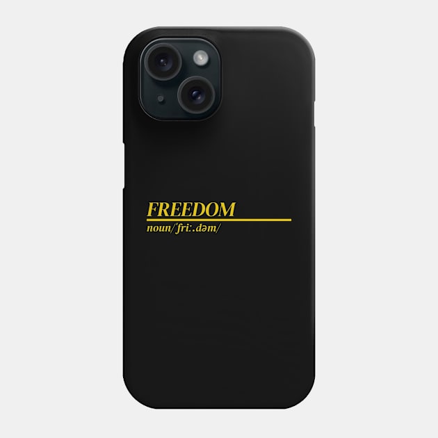 Word Freedom Phone Case by Ralen11_