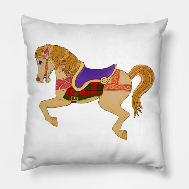 Carousel Horse Pillow by Shyflyer