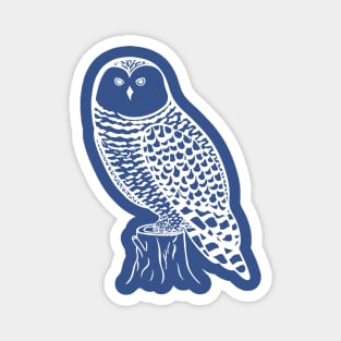 Snowy Owl - detailed bird watchers animal design Magnet