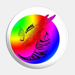 rainbow lgbt queen bee ecopop Pin