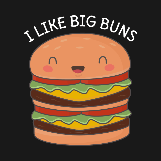 Kawaii Big Burger Pun T-Shirt by happinessinatee