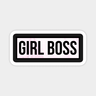 Girl Boss Marble Magnet