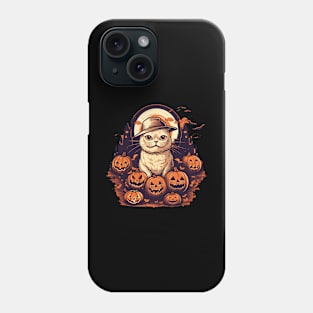 Scottish Fold Cat Halloween, Cat Lover Phone Case