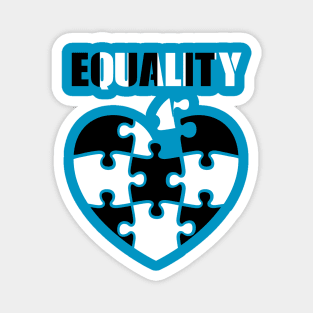 EQUALITY Equal Rights Equality For All Social Justice Magnet