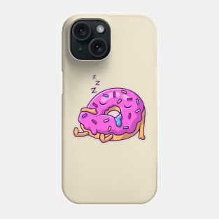 Cute doughnut sleeping Phone Case