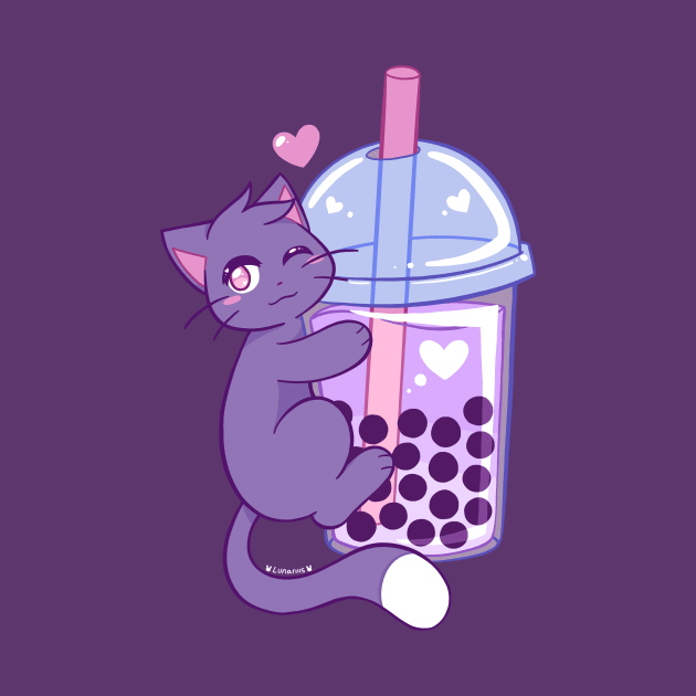 Taro Tea Kitty by Lunariiis