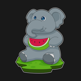 Elephant Watermelon Fruit T-Shirt