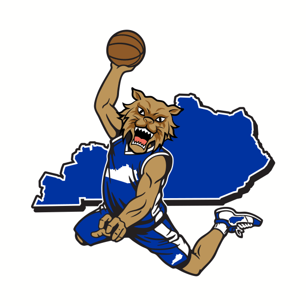 Kentucky Dunking Basketball Cat by KentuckyYall