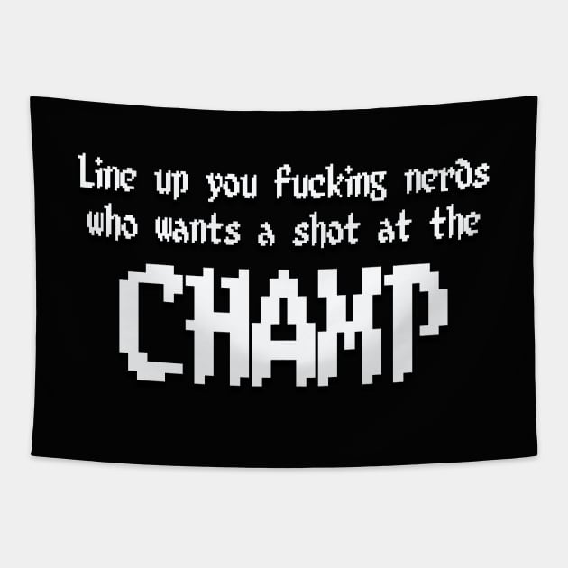 The CHAMP 8bit Tapestry by Destro