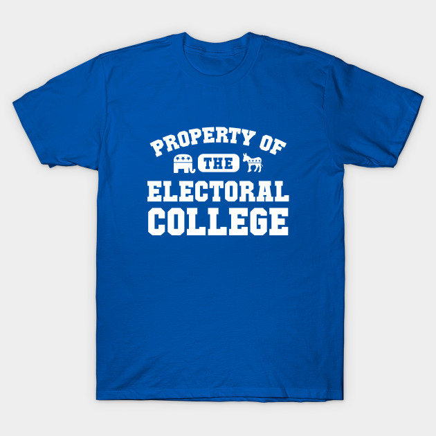 Property Electoral College Wht Letters Politics T Shirt Teepublic