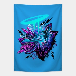 Crystal Wolf Tapestry