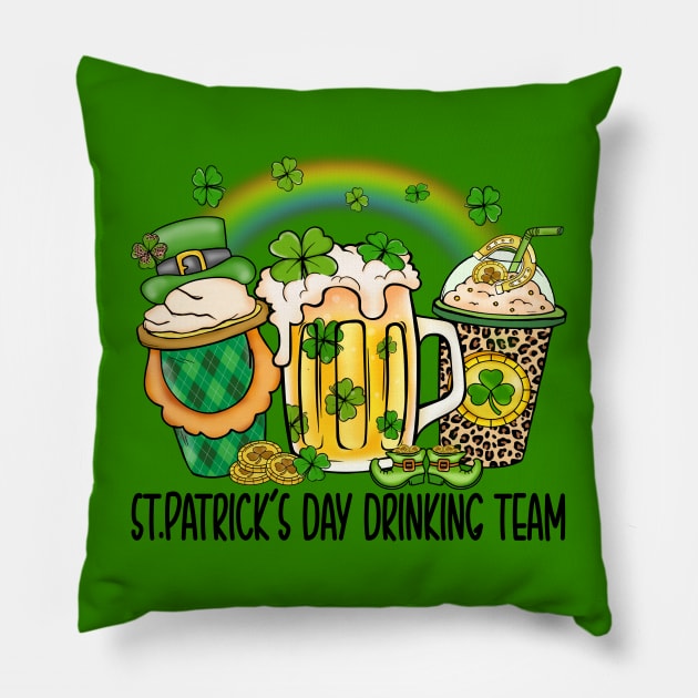 St Patrick's Day Drinking Pillow by Archie & Ainslie