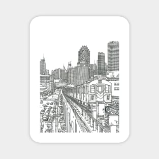 New York City Train Magnet
