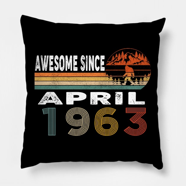 Awesome Since April 1963 Pillow by ThanhNga