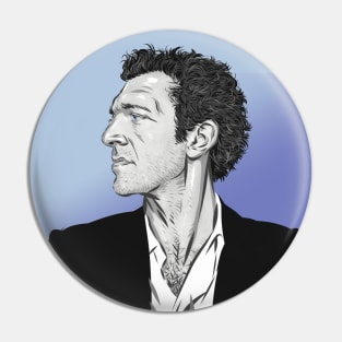 Vincent Cassel - An illustration by Paul Cemmick Pin