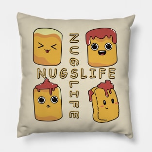 chicken nuggets club Pillow