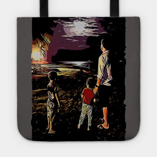 Full Moon at the Beach Tote