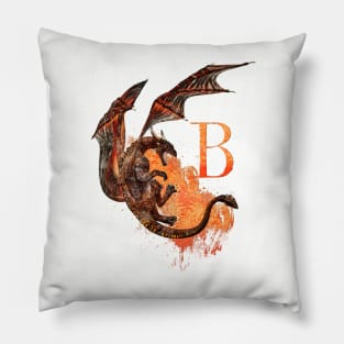 Drachen Buchstabe B Pillow