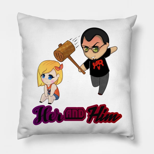 Him for HerAndHim Pillow by herandhim