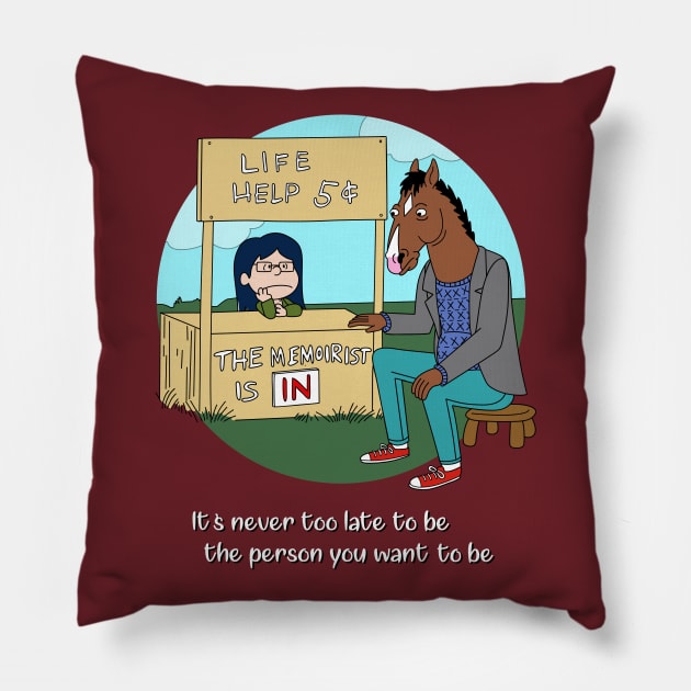 Its never too late Pillow by atizadorgris