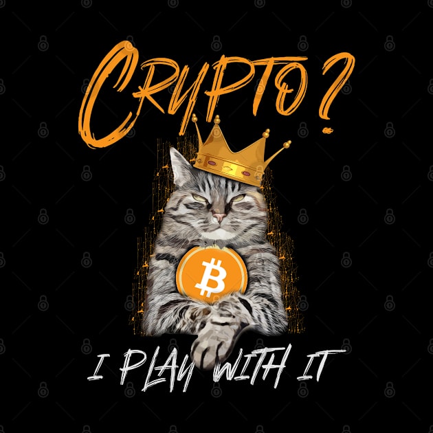 Cat Holding Bitcoin by DigitalNerd