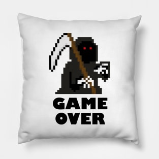 PixelArt Grim Reaper Game Over Pillow