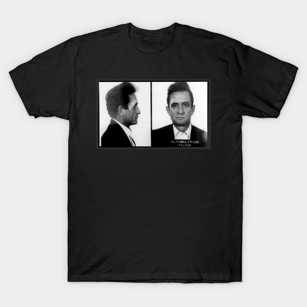 The Man In Black Mugshot - Johnny Cash - T-Shirt