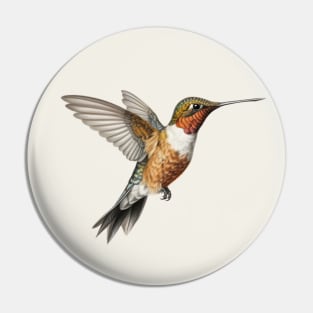 Hummingbird in Flight Pin