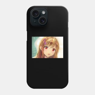 Blonde anime girl Phone Case