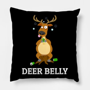 Funny Deer Belly, Beer Design Pillow