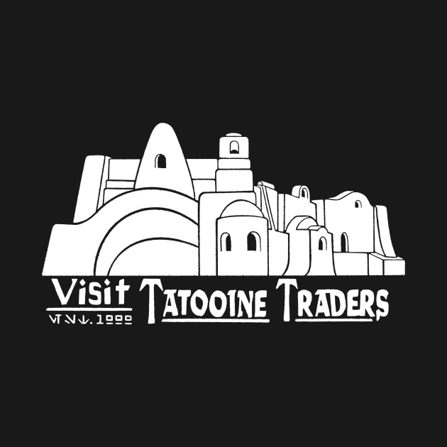 Tatooine Traders (white) by CKiefer_Draws