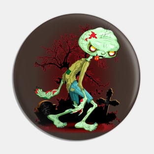 Zombie Creepy Monster Cartoon Pin