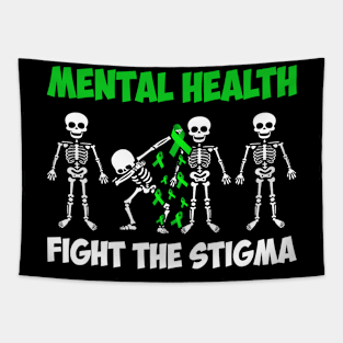 Mental Health Skeleton Dabbing Tapestry