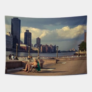 Roosevelt Island Sunny Street New York City Tapestry