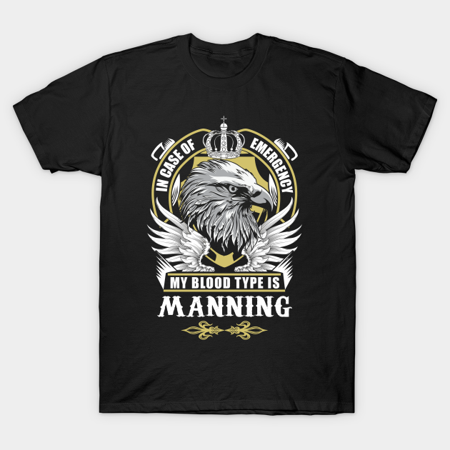 Discover Manning Name T Shirt