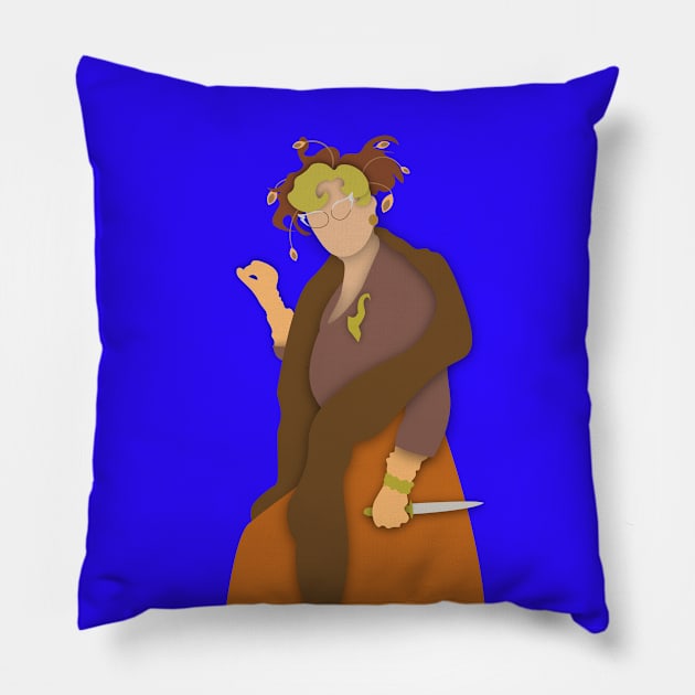 CLUE: Mrs. Peacock Cutout Pillow by Orson T.