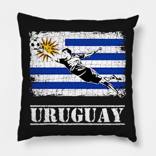 Uruguay Soccer Supporte Goalkeeper Shirt Pillow