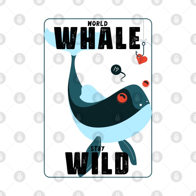 World Whale Stay Wild in a box Box with Love Bait by ActivLife