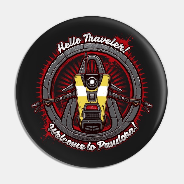 Hello Traveler Pin by StudioM6