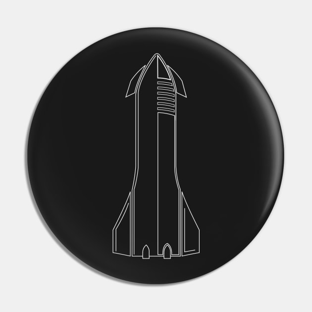 SpaceX Starship Pin by OnShare