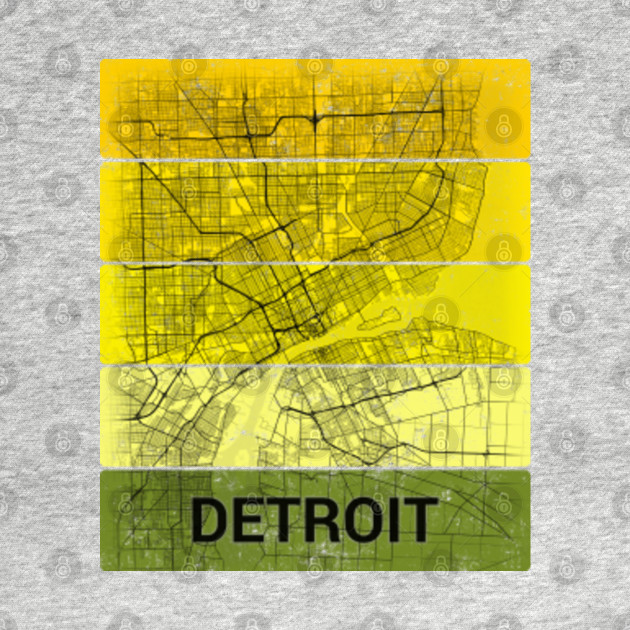 Detroit Michigan City Map Detroit Kids T Shirt Teepublic