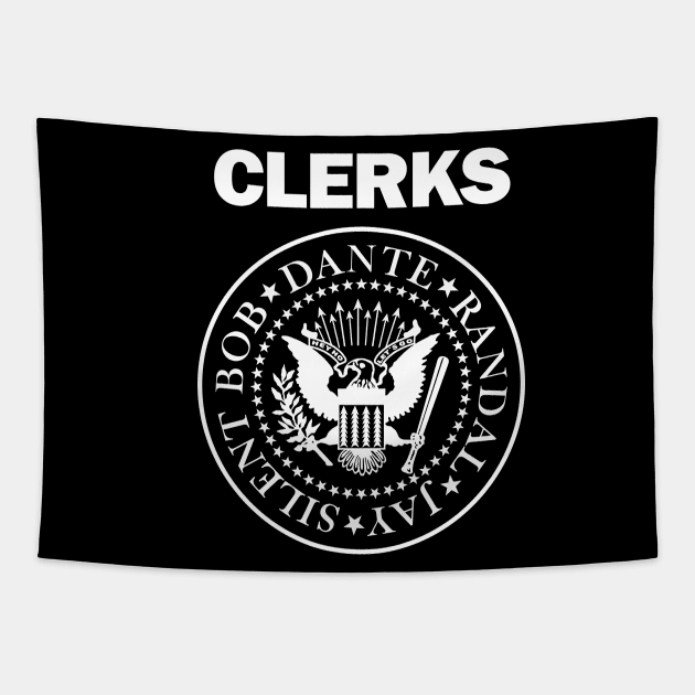 Rock N Roll x Clerks Movie Tapestry by muckychris