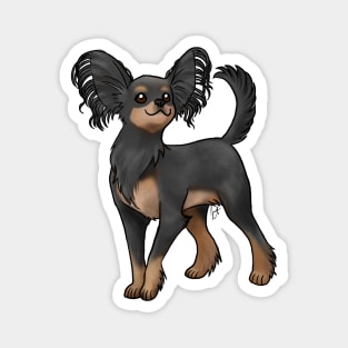 Dog - Russian Toy - Long Hair Black and Tan Magnet