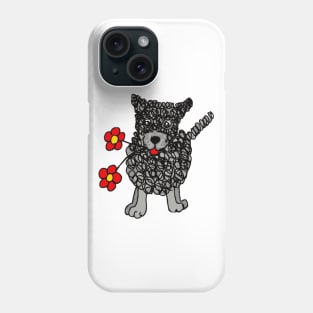 Cute Scribbly Dog Phone Case