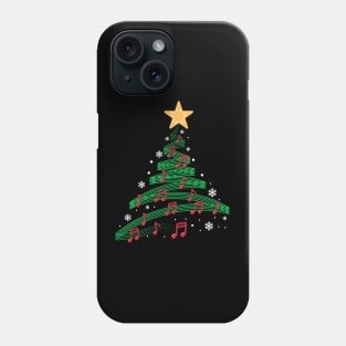 Music Notes Christmas Tree Phone Case