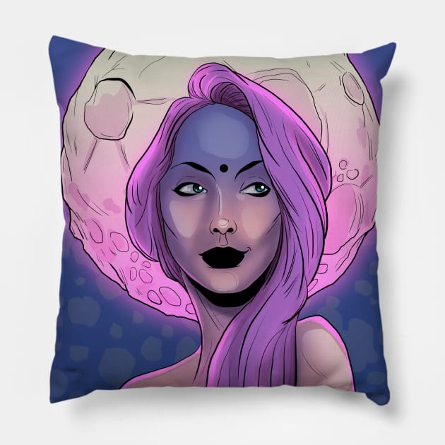 Moonchild Pillow by andres uran